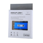 RQW-02 3イン1 USB 2.0 & 8ピン & Micro USB 32GB フラッシュドライブ、RQW-02 ブルー