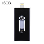 RQW-02 3イン1 USB 2.0 & 8ピン & Micro USB 16GB フラッシュドライブ、RQW-02 シルバー、RQW-02 ブラック、RQW-02 ゴールド、RQW-02 ブルー、RQW-02 レッド