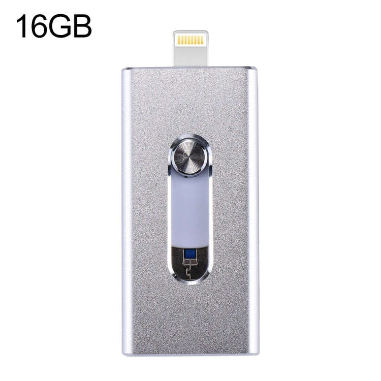 RQW-02 3イン1 USB 2.0 & 8ピン & Micro USB 16GB フラッシュドライブ、RQW-02 シルバー、RQW-02 ブラック、RQW-02 ゴールド、RQW-02 ブルー、RQW-02 レッド