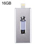 RQW-02 3イン1 USB 2.0 & 8ピン & Micro USB 16GB フラッシュドライブ、RQW-02 シルバー、RQW-02 ブラック、RQW-02 ゴールド、RQW-02 ブルー、RQW-02 レッド