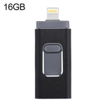 easyflash RQW-01B 3-in-1 USB 2.0 & 8ピン & Micro USB 16GB フラッシュドライブ, RQW-01B ブラック, RQW-01B ゴールド, RQW-01B ローズゴールド, RQW-01B シルバー
