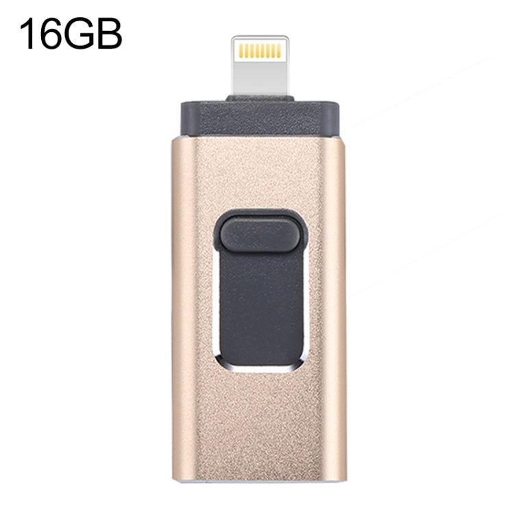 easyflash RQW-01B 3-in-1 USB 2.0 & 8ピン & Micro USB 16GB フラッシュドライブ, RQW-01B ブラック, RQW-01B ゴールド, RQW-01B ローズゴールド, RQW-01B シルバー
