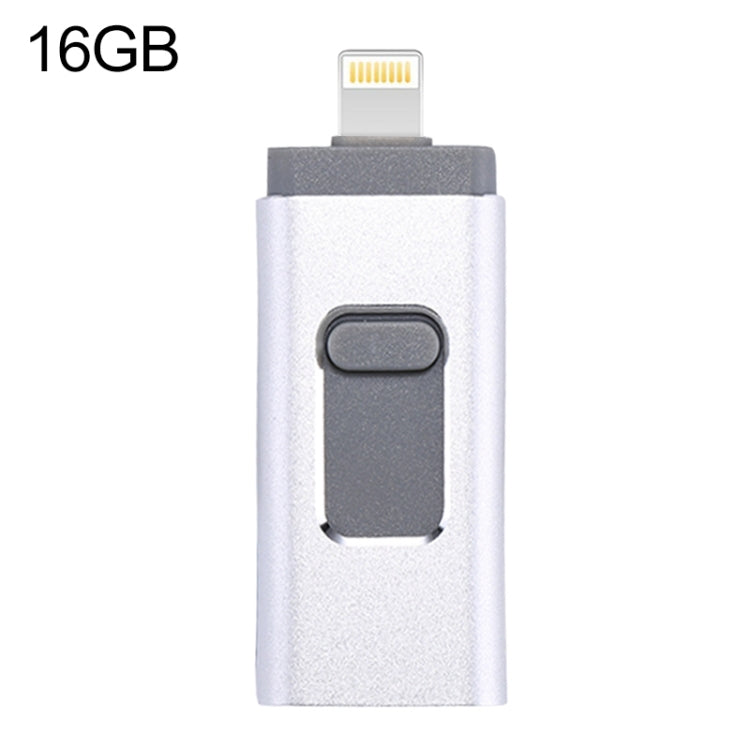 easyflash RQW-01B 3-in-1 USB 2.0 & 8ピン & Micro USB 16GB フラッシュドライブ, RQW-01B ブラック, RQW-01B ゴールド, RQW-01B ローズゴールド, RQW-01B シルバー