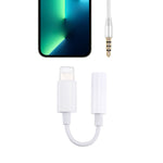 8ピンオスから3.5mmメスオーディオアダプターケーブル、Bluetooth接続用、長さ：約7.5cm、Bluetooth対応