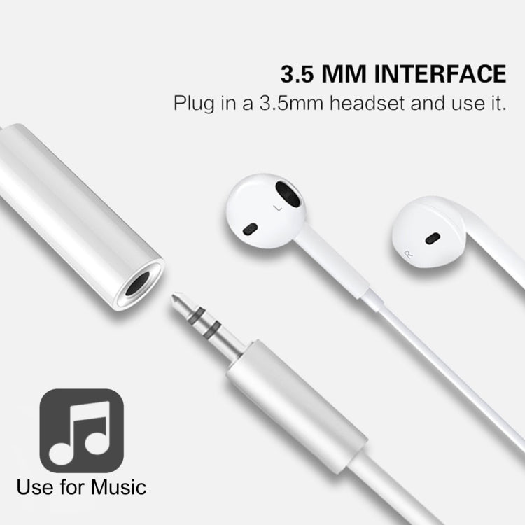 8ピンオスから3.5mmメスオーディオアダプターケーブル、Bluetooth接続用、長さ：約7.5cm、Bluetooth対応