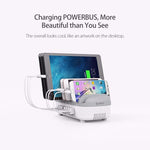 ORICO DUK-10P 120W 10ポート USB スマート充電ステーション 電話＆タブレットスタンド付き、EUプラグ、EUプラグ（ブラック）、EUプラグ（ホワイト）、USプラグ（ブラック）、USプラグ（ホワイト）、UKプラグ（ブラック）、UKプラグ（ホワイト）、AUプラグ（ブラック）、AUプラグ（ホワイト）