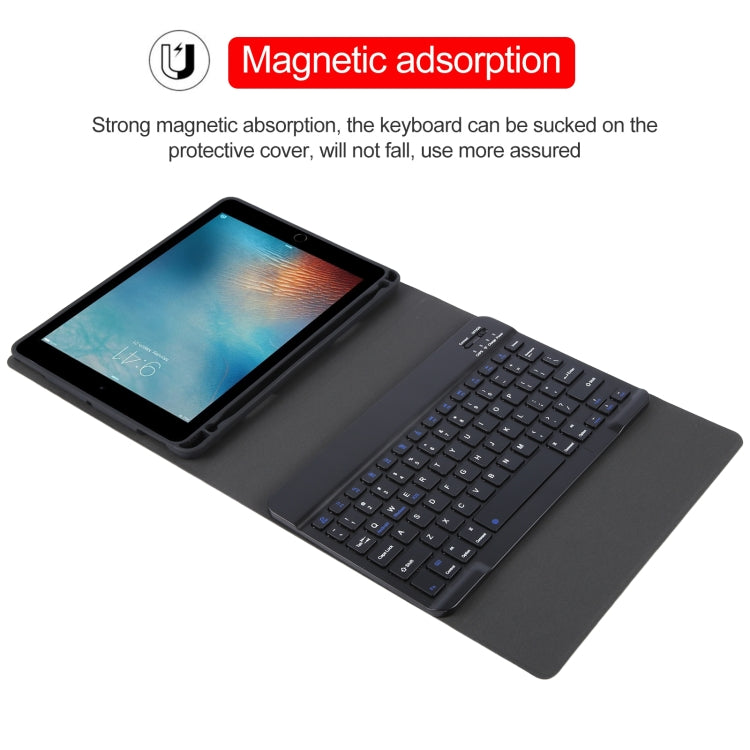 iPad Pro 9.7 / 9.7インチ 2017 / 9.7 2018 / Air / Air 2 IP071 分離可能ABSスマートBluetoothキーボード＋ライチテクスチャー横開き革製タブレットケース、iPad Pro 9.7 / 9.7インチ 2017 / 9.7 2018 / Air / Air 2用、iPad Pro 9.7インチ用