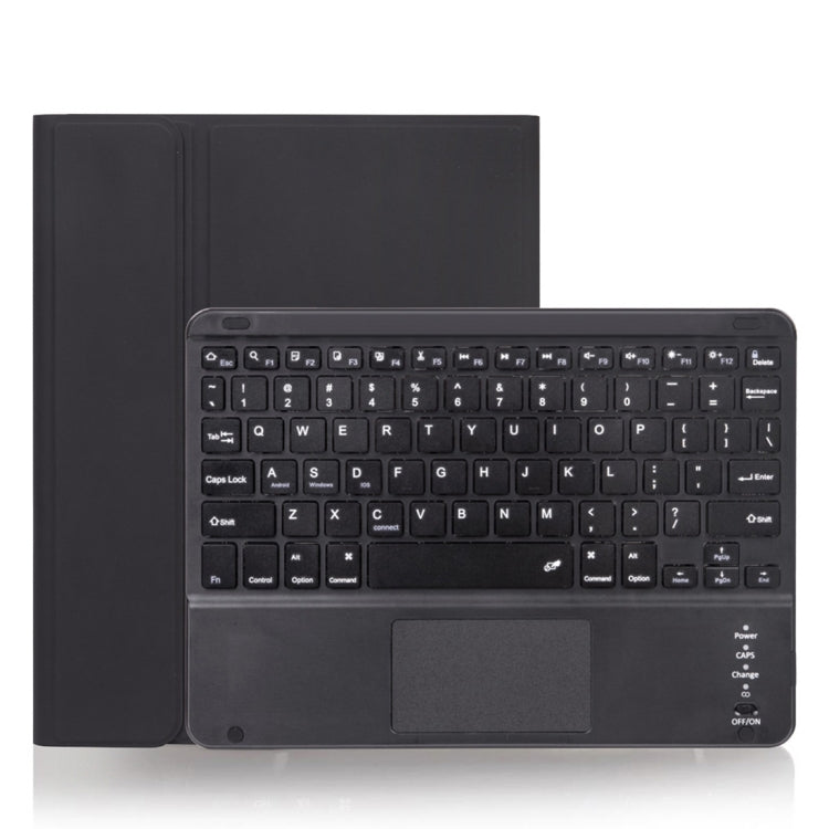 X-11BC スキンプレーンテクスチャ 着脱式 Bluetooth キーボード タブレットケース iPad Pro 11インチ 2020 / 2018用、タッチパッド＆ペンスロット付き