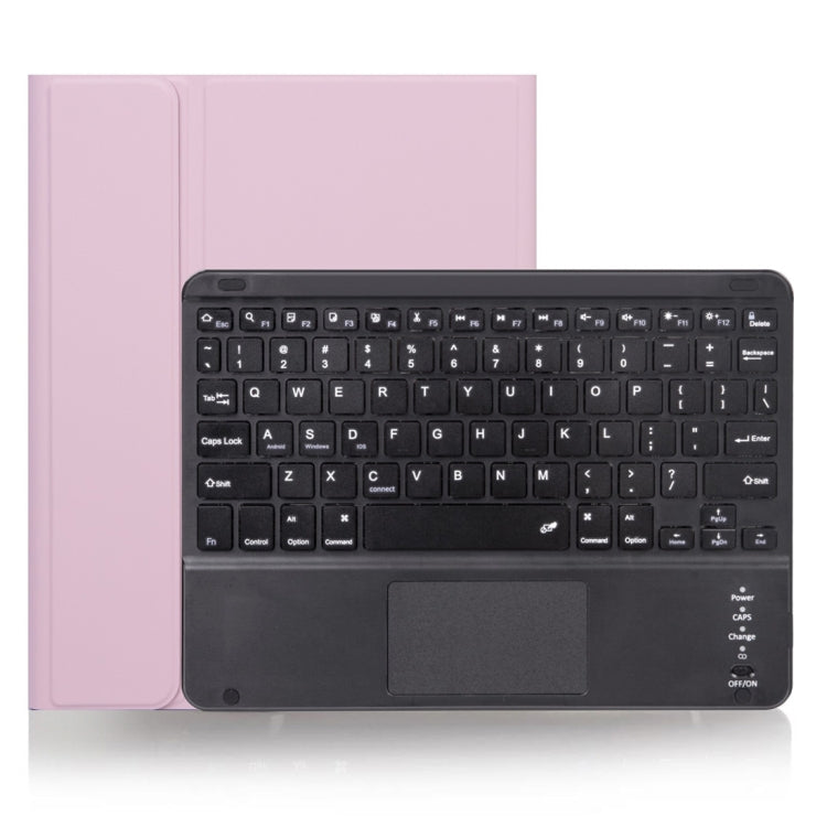 X-11BC スキンプレーンテクスチャ 着脱式 Bluetooth キーボード タブレットケース iPad Pro 11インチ 2020 / 2018用、タッチパッド＆ペンスロット付き