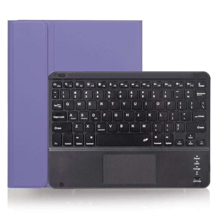 X-11BC スキンプレーンテクスチャ 着脱式 Bluetooth キーボード タブレットケース iPad Pro 11インチ 2020 / 2018用、タッチパッド＆ペンスロット付き