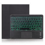 X-11BCS スキンプレーンテクスチャ 着脱式 Bluetooth キーボード タブレットケース iPad Pro 11インチ 2020 / 2018用、タッチパッド＆ペンスロット＆バックライト付き
