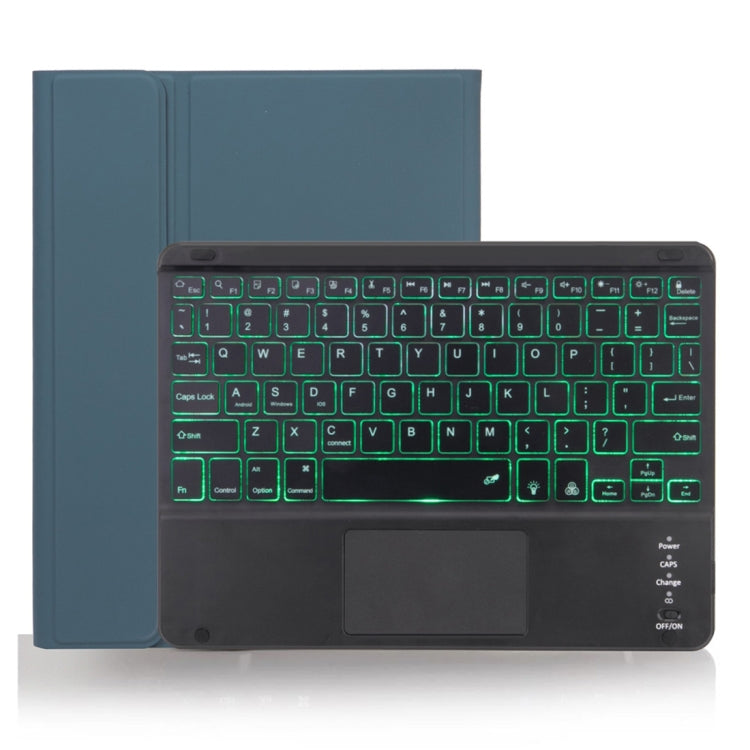 X-11BCS スキンプレーンテクスチャ 着脱式 Bluetooth キーボード タブレットケース iPad Pro 11インチ 2020 / 2018用、タッチパッド＆ペンスロット＆バックライト付き