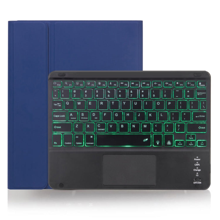 X-11BCS スキンプレーンテクスチャ 着脱式 Bluetooth キーボード タブレットケース iPad Pro 11インチ 2020 / 2018用、タッチパッド＆ペンスロット＆バックライト付き