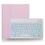 X-11BS スキンプレーンテクスチャー着脱式Bluetoothキーボードタブレットケース iPad Pro 11インチ 2020 / 2018対応、ペンスロット＆バックライト付き、ホワイトキーボード