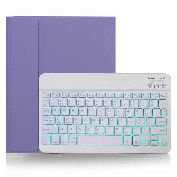 X-11BS スキンプレーンテクスチャー着脱式Bluetoothキーボードタブレットケース iPad Pro 11インチ 2020 / 2018対応、ペンスロット＆バックライト付き、ホワイトキーボード