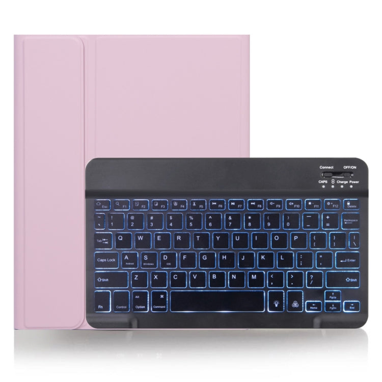 X-11BS スキンプレーンテクスチャー着脱式Bluetoothキーボードタブレットケース iPad Pro 11インチ 2020 / 2018対応、ペンスロット＆バックライト付き、ブラックキーボード