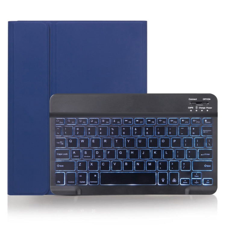 X-11BS スキンプレーンテクスチャー着脱式Bluetoothキーボードタブレットケース iPad Pro 11インチ 2020 / 2018対応、ペンスロット＆バックライト付き、ブラックキーボード