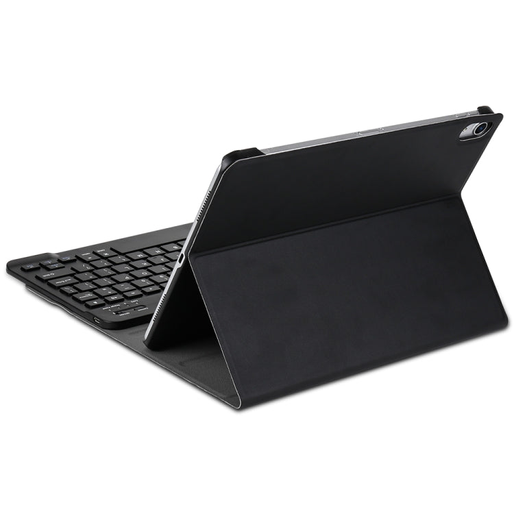 着脱式Bluetoothキーボード＋ブラッシュドテクスチャー横開きレザータブレットケース ホルダー付き iPad Pro 11インチ(2018)用