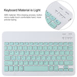 TG11B 取り外し可能 Bluetooth グリーンキーボード + マイクロファイバーレザータブレットケース iPad Pro 11インチ（2020）用 ペンスロット＆ホルダー付き グリーンキーボード