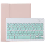 TG11B 取り外し可能 Bluetooth グリーンキーボード + マイクロファイバーレザータブレットケース iPad Pro 11インチ（2020）用 ペンスロット＆ホルダー付き グリーンキーボード