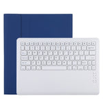 T129 取り外し可能 Bluetooth ホワイトキーボード マイクロファイバーレザータブレットケース iPad Pro 12.9インチ（2020）用 ホルダー付き ホワイトキーボード