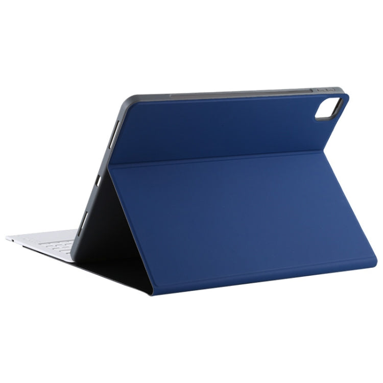 T129 取り外し可能 Bluetooth ホワイトキーボード マイクロファイバーレザータブレットケース iPad Pro 12.9インチ（2020）用 ホルダー付き ホワイトキーボード