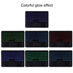TG11BCS 着脱式Bluetoothブラックキーボードマイクロファイバーレザータブレットケース iPad Pro 11インチ(2020)用、バックライト＆タッチパッド＆ペンスロット＆ホルダー付き、ブラックキーボード