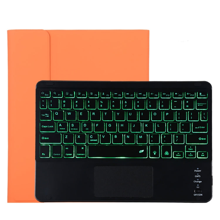 TG11BCS 着脱式Bluetoothブラックキーボードマイクロファイバーレザータブレットケース iPad Pro 11インチ(2020)用、バックライト＆タッチパッド＆ペンスロット＆ホルダー付き、ブラックキーボード