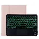 TG11BCS 着脱式Bluetoothブラックキーボードマイクロファイバーレザータブレットケース iPad Pro 11インチ(2020)用、バックライト＆タッチパッド＆ペンスロット＆ホルダー付き、ブラックキーボード
