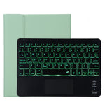 TG11BCS 着脱式Bluetoothブラックキーボードマイクロファイバーレザータブレットケース iPad Pro 11インチ(2020)用、バックライト＆タッチパッド＆ペンスロット＆ホルダー付き、ブラックキーボード