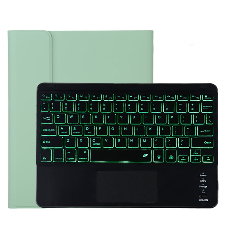 TG11BCS 着脱式Bluetoothブラックキーボードマイクロファイバーレザータブレットケース iPad Pro 11インチ(2020)用、バックライト＆タッチパッド＆ペンスロット＆ホルダー付き、ブラックキーボード