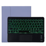 TG11BCS 着脱式Bluetoothブラックキーボードマイクロファイバーレザータブレットケース iPad Pro 11インチ(2020)用、バックライト＆タッチパッド＆ペンスロット＆ホルダー付き、ブラックキーボード