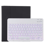 TG11BS 着脱式Bluetoothホワイトキーボード マイクロファイバー革製タブレットケース iPad Pro 11インチ（2020）用、バックライト＆ペンスロット＆ホルダー付き、ホワイトキーボード