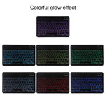 TG11BS 着脱式Bluetoothブラックキーボード＋マイクロファイバー革製タブレットケース iPad Pro 11インチ（2020）用、バックライト＆ペンスロット＆ホルダー付き、ブラックキーボード