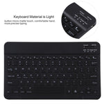 TG11BS 着脱式Bluetoothブラックキーボード＋マイクロファイバー革製タブレットケース iPad Pro 11インチ（2020）用、バックライト＆ペンスロット＆ホルダー付き、ブラックキーボード