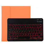 TG11BS 着脱式Bluetoothブラックキーボード＋マイクロファイバー革製タブレットケース iPad Pro 11インチ（2020）用、バックライト＆ペンスロット＆ホルダー付き、ブラックキーボード