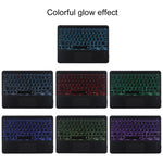TG-102BCS 着脱式Bluetoothブラックキーボード＋マイクロファイバー革製タブレットケース iPad 10.2インチ / iPad Air（2019）用、タッチパッド＆バックライト＆ペンスロット＆ホルダー付き、ブラックキーボード