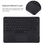 TG-102BCS 着脱式Bluetoothブラックキーボード＋マイクロファイバー革製タブレットケース iPad 10.2インチ / iPad Air（2019）用、タッチパッド＆バックライト＆ペンスロット＆ホルダー付き、ブラックキーボード