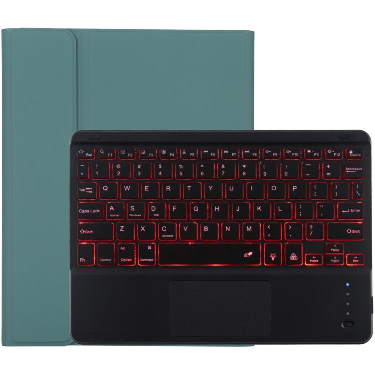 TG-102BCS 着脱式Bluetoothブラックキーボード＋マイクロファイバー革製タブレットケース iPad 10.2インチ / iPad Air（2019）用、タッチパッド＆バックライト＆ペンスロット＆ホルダー付き、ブラックキーボード