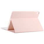 TG-102BC 着脱式Bluetoothホワイトキーボード＋マイクロファイバーレザータブレットケース iPad 10.2インチ / iPad Air (2019)用、タッチパッド＆ペンスロット＆ホルダー付き、ホワイトキーボード