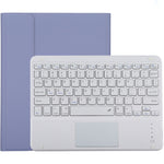 TG-102BC 着脱式Bluetoothホワイトキーボード＋マイクロファイバーレザータブレットケース iPad 10.2インチ / iPad Air (2019)用、タッチパッド＆ペンスロット＆ホルダー付き、ホワイトキーボード