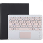 TG-102BC 着脱式 Bluetooth ピンクキーボード + マイクロファイバー レザー タブレットケース iPad 10.2インチ / iPad Air (2019) 用、タッチパッド＆ペンスロット＆ホルダー付き、ピンクキーボード