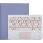 TG-102BC 着脱式 Bluetooth ピンクキーボード + マイクロファイバー レザー タブレットケース iPad 10.2インチ / iPad Air (2019) 用、タッチパッド＆ペンスロット＆ホルダー付き、ピンクキーボード
