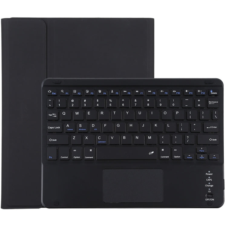 TG-102BC 着脱式 Bluetooth ブラックキーボード + マイクロファイバーレザー タブレットケース iPad 10.2インチ / iPad Air (2019)用、タッチパッド＆ペンスロット＆ホルダー付き、TG-102BC