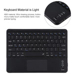 TG-102BC 着脱式 Bluetooth ブラックキーボード + マイクロファイバーレザー タブレットケース iPad 10.2インチ / iPad Air (2019)用、タッチパッド＆ペンスロット＆ホルダー付き、TG-102BC