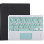 TG-102BC 着脱式Bluetoothグリーンキーボード＋マイクロファイバー革製タブレットケース iPad 10.2インチ / iPad Air (2019)用、タッチパッド＆ペンスロット＆ホルダー付き、グリーンキーボード