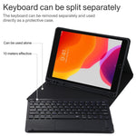 TG97BC 着脱式Bluetoothブラックキーボード＋マイクロファイバー革製タブレットケース iPad 9.7インチ用、タッチパッド＆ペンスロット＆ホルダー付き、TG97BC
