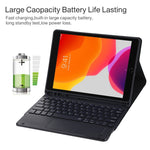 TG109BC 着脱式 Bluetooth ブラックキーボード + マイクロファイバーレザー タブレットケース iPad Air 2020用、タッチパッド＆ペンスロット＆ホルダー付き、TG109BC