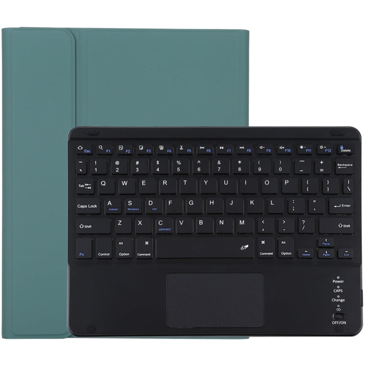 TG109BC 着脱式 Bluetooth ブラックキーボード + マイクロファイバーレザー タブレットケース iPad Air 2020用、タッチパッド＆ペンスロット＆ホルダー付き、TG109BC
