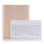 A102B iPad 10.2インチ 2019用 超薄型着脱式 Bluetooth キーボード レザー タブレットケース スタンド＆ペンスロット機能付き、A102B ブラック、A102B ゴールド、A102B ブルー、A102B ローズゴールド